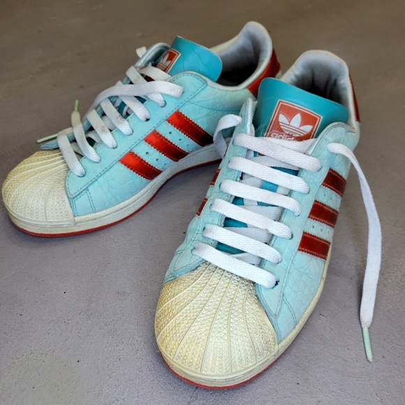 [EUC] ADIDAS SUPERSTAR RARE FIND PEBBLED LEATHER US W 6.5 - Picture 2 of 11